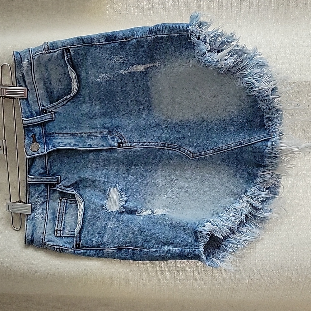 Risen Jean denim mini skirt